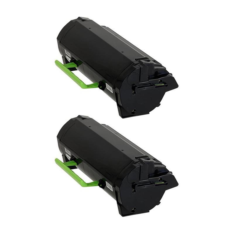 Product image for 999inks Compatible Twin Pack Lexmark 25B3079 Black Standard Capacity Laser Toner Cartridges - Small