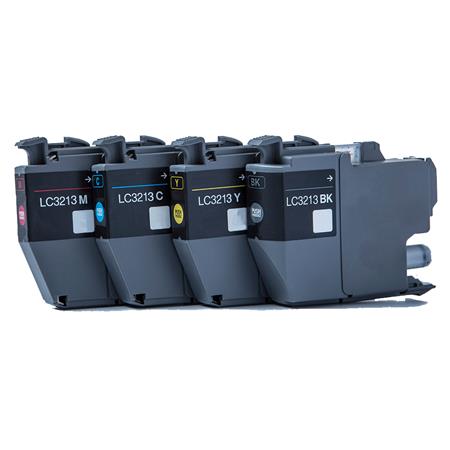 Product image for 999inks Compatible Brother LC3213 BK/C/M/Y High Capacity Multipack Inkjet Printer Cartridge - Small