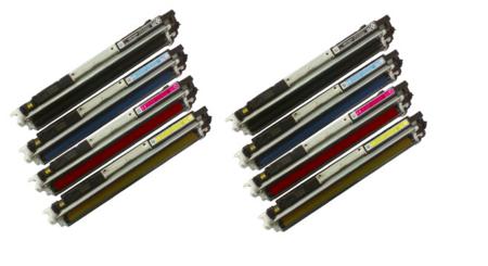Product image for 999inks Compatible Multipack HP 126A 2 Full Sets Laser Toner Cartridges - Small
