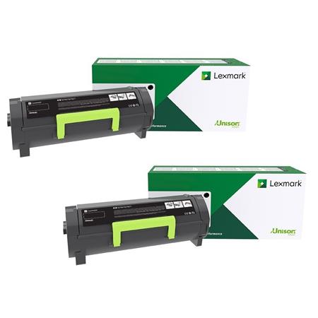Product image for Lexmark B282000 Black Original Standard Capacity Return Program Laser Toner Cartridge Twin Pack - Small
