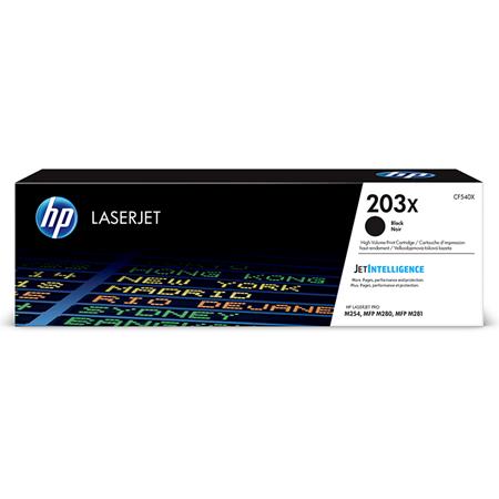 Product image for HP 203X Black Original High Capacity Toner Cartridge (CF540X) - Small