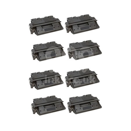 Product image for 999inks Compatible Eight Pack HP 61X Laser Toner Cartridges - Small