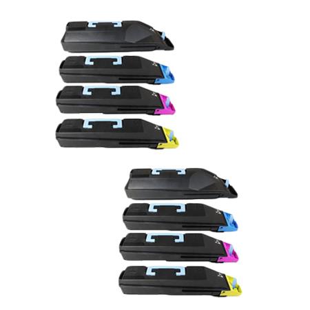 Product image for 999inks Compatible Multipack Kyocera TK-865K/C/M/Y 2 Full Sets Laser Toner Cartridges - Small