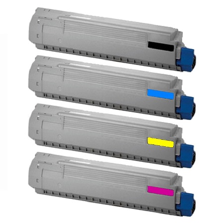 Product image for 999inks Compatible MultiPack Oki 440592 1 Full Set Laser Toner Cartridges - Small