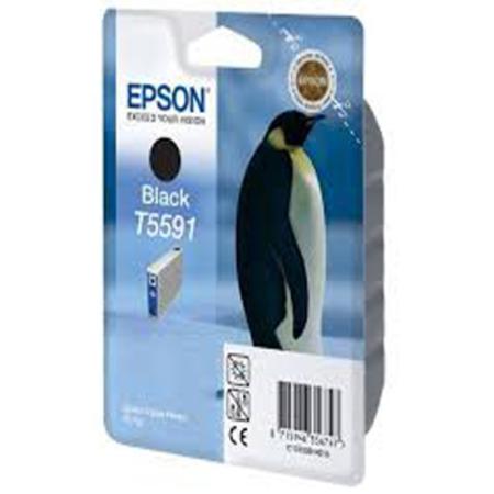 Product image for Epson T5591 Black Original Ink Cartridge (Penguin) (T559140) - Small