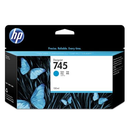 Product image for HP 745 Cyan Original Standard Ink Cartridge (F9J97A) - Small
