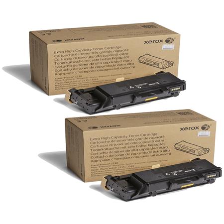 Product image for Xerox 106R03624 Black Original Extra High Capacity Laser Toner Cartridge Twin Pack - Small
