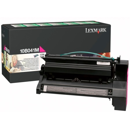 Product image for Lexmark 10B041M Magenta Original Return Program Toner Cartridge - Small