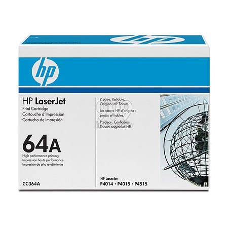 Product image for HP CC364A Black Original Toner Cartridge with Smart Printing Technology - Small
