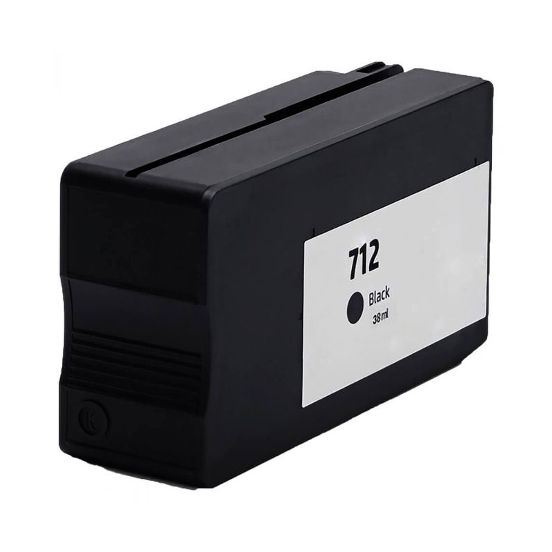 Product image for 999inks Compatible Black HP 712 High Capacity Inkjet Printer Cartridge - Small