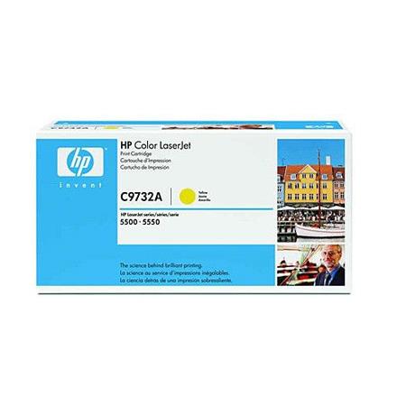 Product image for HP C9732A Yellow Original Toner Cartridge with Smart Printing Technology - Small