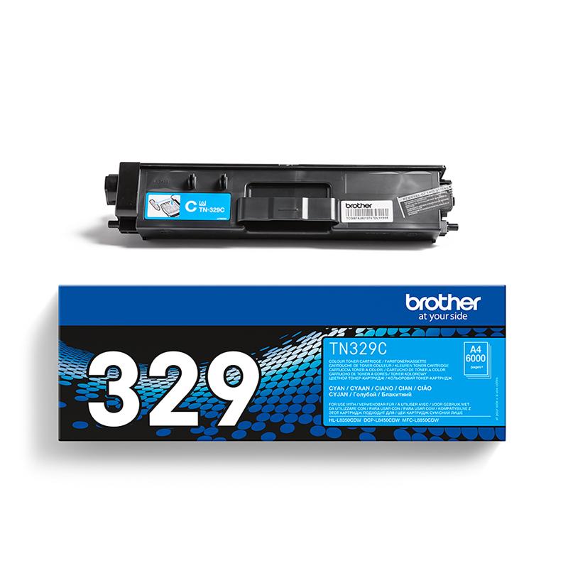 Product image for Brother TN329C Cyan Original Extra High Capacity Toner Cartridge - Small