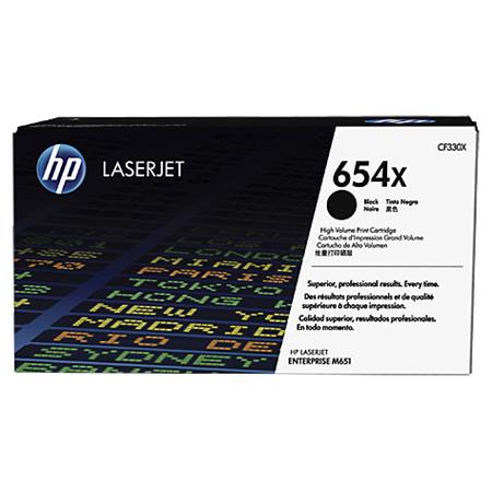 Product image for HP 654X Original Black High Capacity Toner Cartridge (CF330X) - Small