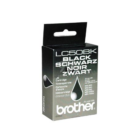 Product image for Brother LC50BK Black Original Printer Ink Cartridge (LC-50BK) - Small