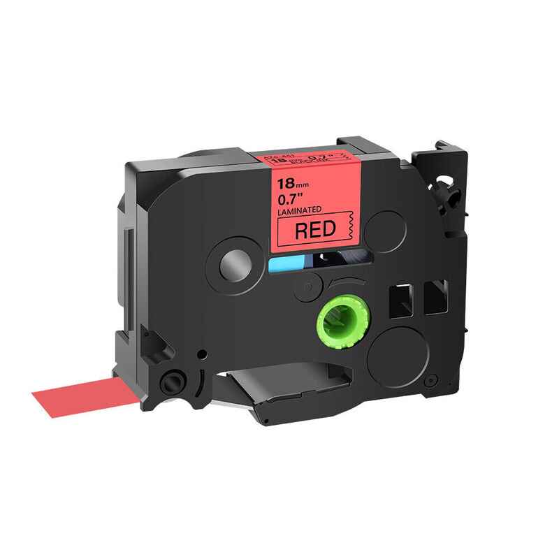 Product image for 999inks Compatible Brother TZe-441 P-Touch Label Tape (18mm x 8m) Black On Red - Small