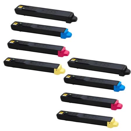 Product image for 999inks Compatible Multipack Kyocera TK-8115K/Y 2 Full Sets Laser Toner Cartridges - Small