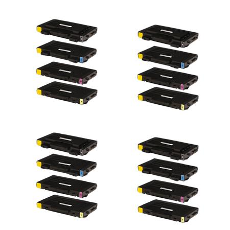 Product image for 999inks Compatible Multipack Samsung CLP-500 4 Full Sets Laser Toner Cartridges - Small