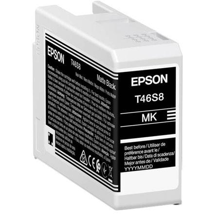 Product image for Epson T46S8 (T46S800) Matte Black Original UltraChrome Ink Cartridge (25ml) - Small