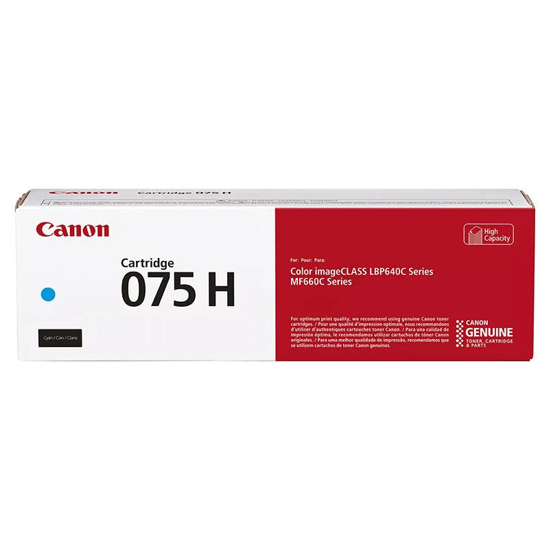 Product image for Canon 075H (6368C002) Cyan Original High Capacity Toner Cartridge - Small