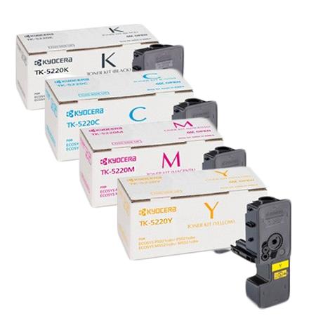 Product image for Kyocera TK-5220 Full Set Original Standard Capacity Laser Toner Cartridges - Small