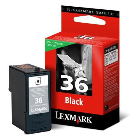 Product image for Lexmark No.36 Black Original  Return Program Ink Cartridge - Small