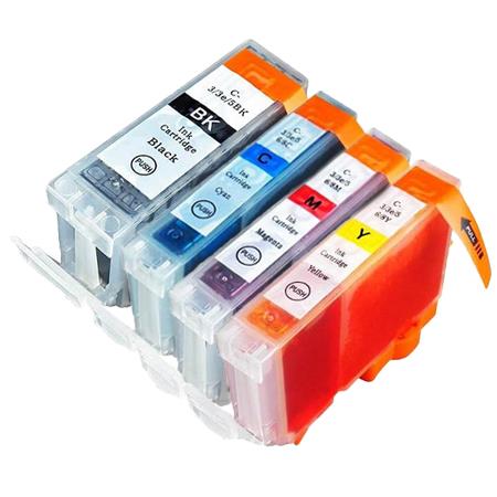 Product image for 999inks Compatible Multipack Canon BCI-3eK/C/M/Y 1 Full Set Inkjet Printer Cartridges - Small