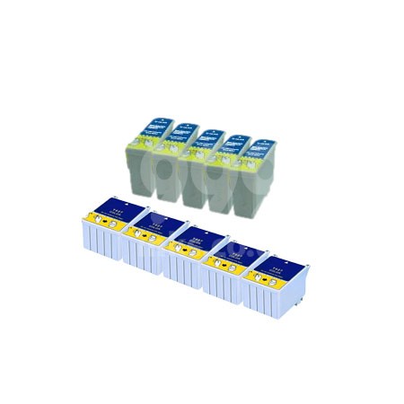 Product image for 999inks Compatible Multipack Epson T026/27 5 Full Set Inkjet Printer Cartridges - Small