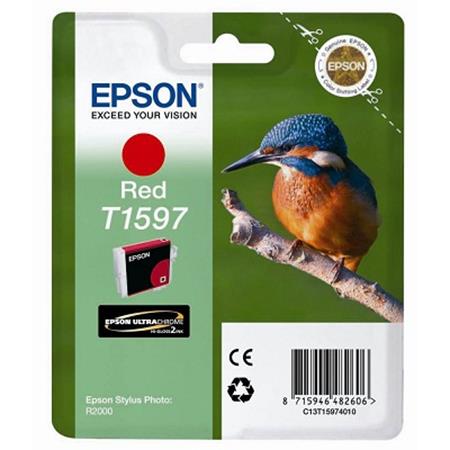 Product image for Epson T1597 Red Original Ink Cartridge (Kingfisher) - Small