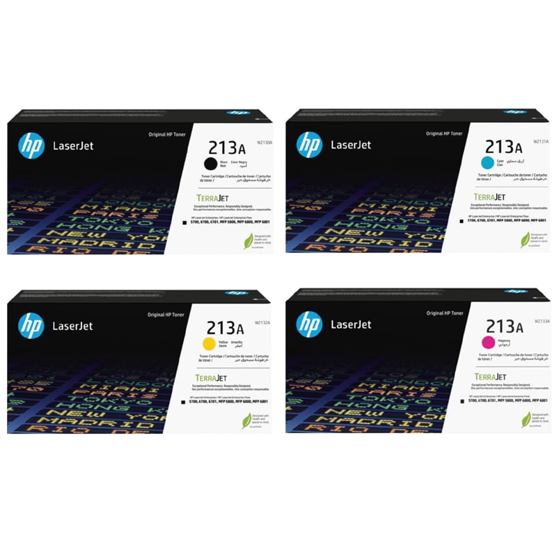 Product image for HP 213A Full Set Original Standard Capacity Toner Cartridges - Small