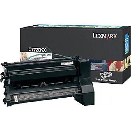 Product image for Lexmark C7720KX Black Original Extra High Capacity Return Program Toner Cartridge - Small