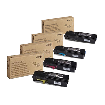 Product image for Xerox 106R02744/47 Full Set Original High Capacity Laser Toner Cartridges - Small