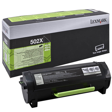 Product image for Lexmark 502X (50F2X00) Original Black Extra High Capacity Return Program Toner Cartridge - Small