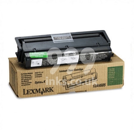 Product image for Lexmark 12A4605 Black Original Toner Cartridge - Small