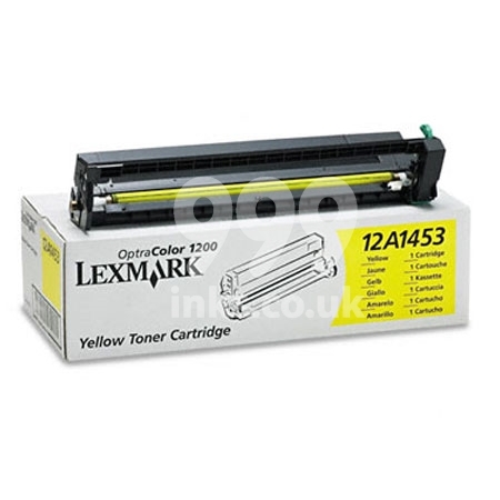 Product image for Lexmark 12A1453 Yellow Original Toner Cartridge - Small