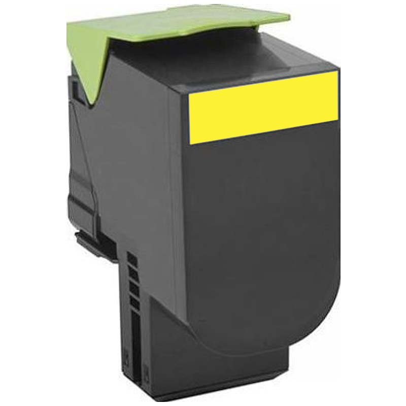 Product image for 999inks Compatible Yellow Lexmark 71C2HY0 High Capacity Laser Toner Cartridge - Small