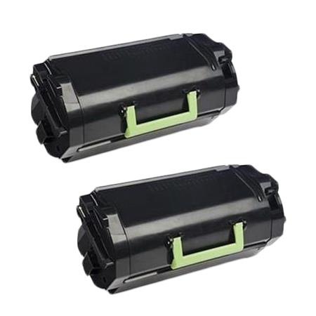 Product image for 999inks Compatible Twin Pack Lexmark 24B6035 Black Laser Toner Cartridges - Small