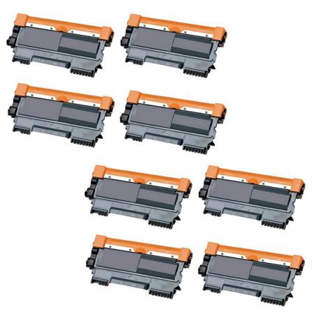 Product image for 999inks Compatible Eight Pack Brother TN2010 Black Laser Toner Cartridges - Small