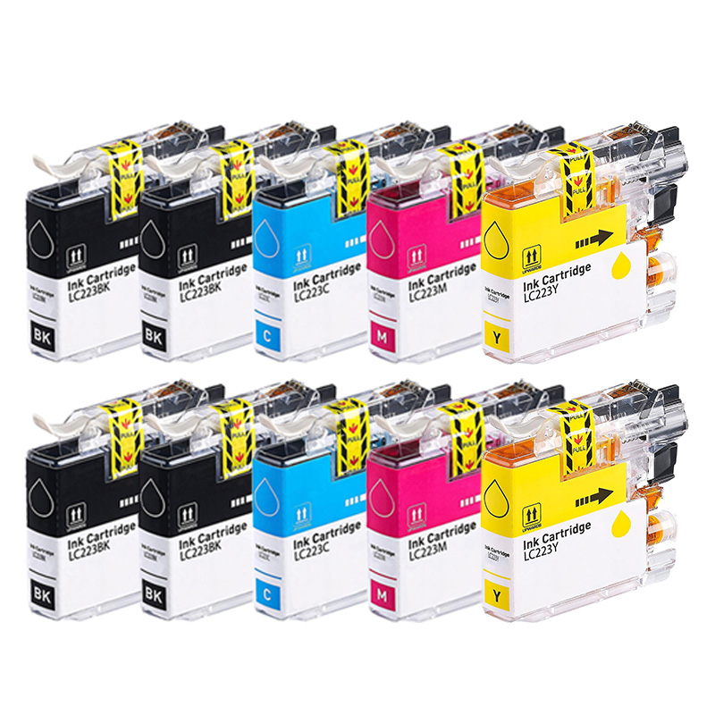 Product image for 999inks Compatible Multipack Brother LC223 2 Full Sets + 2 FREE Black Inkjet Printer Cartridges - Small
