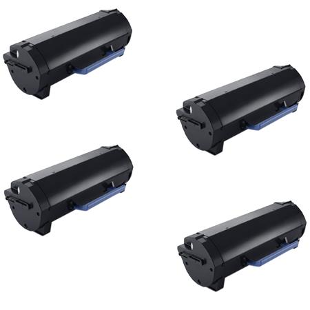Product image for 999inks Compatible Quad Pack Dell 593-11188 Black Extra High Capacity Laser Toner Cartridges - Small