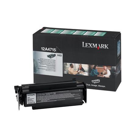 Product image for Lexmark 12A4715 Black Original High Capacity Return Program Toner Cartridge - Small
