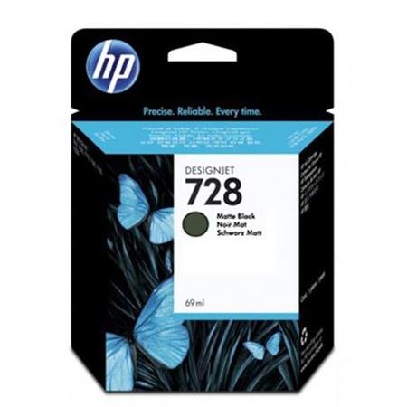 Product image for HP 728 Matte Black Original Standard Ink Cartridge (F9J64A) - Small