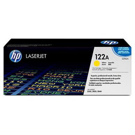 Product image for HP Colour LaserJet 122A Yellow Original Toner Cartridge with Smart Printing Technology (Q3962A) - Small