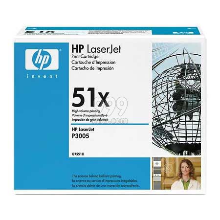 Product image for HP Q7551X Black Original Toner Cartridge with Smart Printing Technology - Small