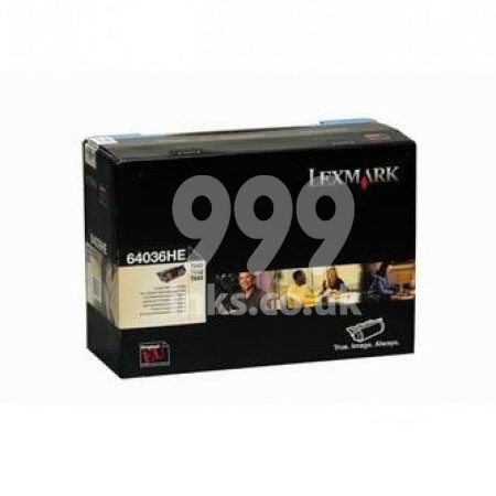 Product image for Lexmark 0064036HE Black Original High Capacity Toner Cartridge - Small