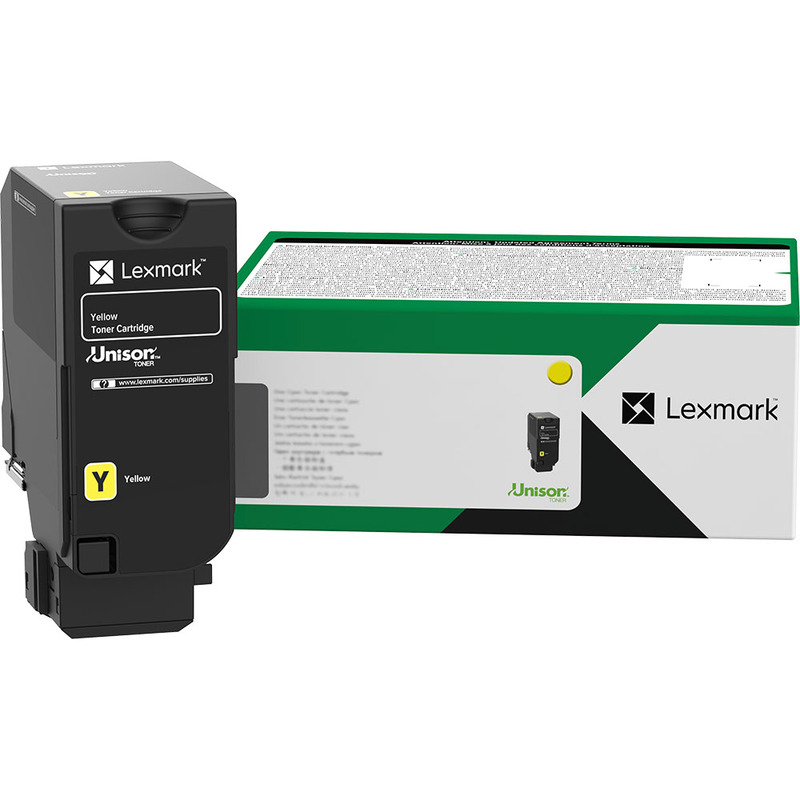 Product image for Lexmark 71C2XY0 Yellow Original High Capacity Return Programme Toner Cartridge - Small