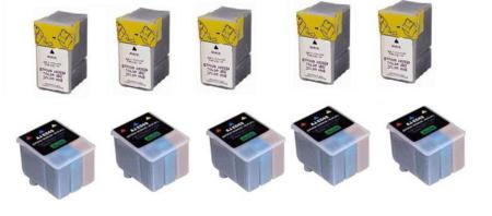 Product image for 999inks Compatible Multipack Epson S047/S049 5 Full Sets Inkjet Printer Cartridges - Small