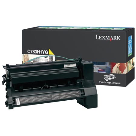 Product image for Lexmark C780H2YG Yellow Original Extra High Capacity Toner Cartridge - Small
