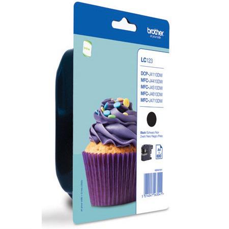 Product image for Brother LC123BK Black Original Ink Cartridge - Twin Pack - Small