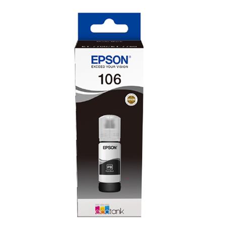 Product image for Epson 106 Photo Black Original Ecotank Ink Bottle (C13T00R140) - Small