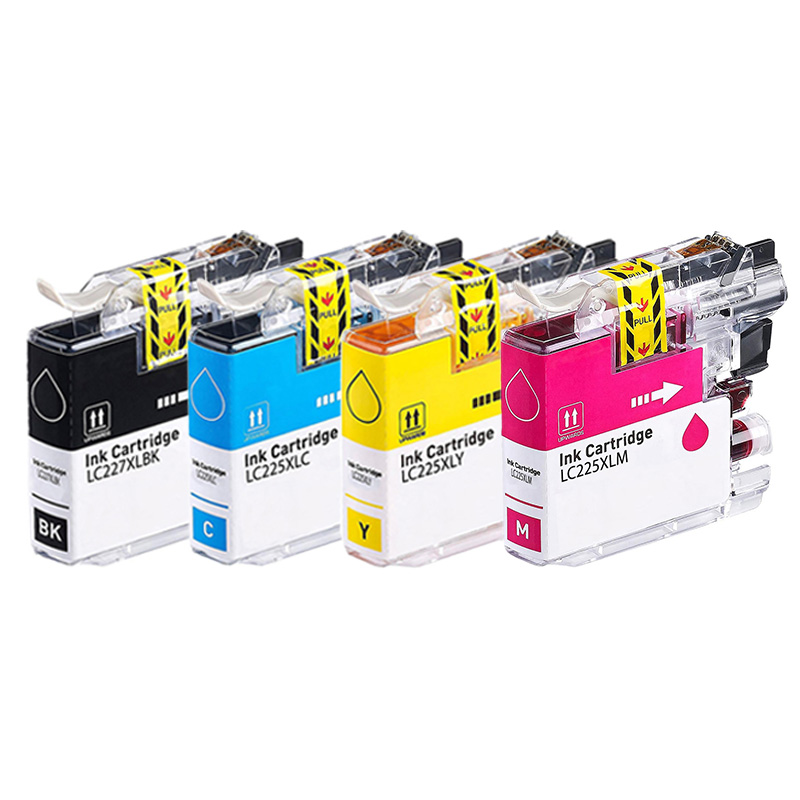 Product image for 999inks Compatible Multipack Brother LC227XLBK/LC225XLC/M/Y Full Set Inkjet Printer Cartridges - Small